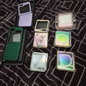 Iridescent Butterfly Phone Case, 1 Swarovski Crystal Purple Case & 1 green +4